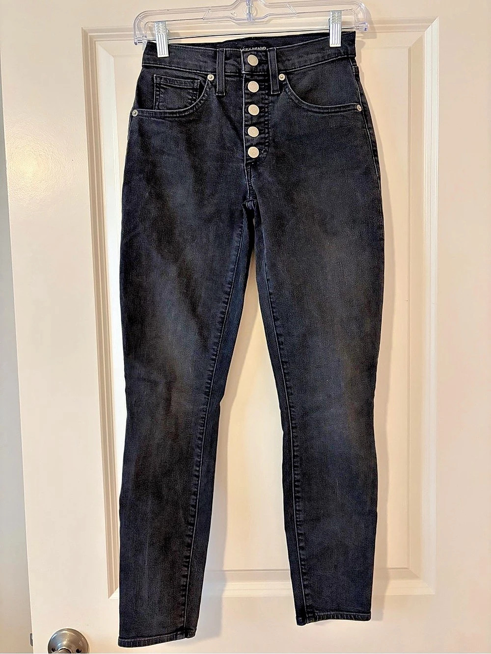 Lucky Brand High Rise Skinny Bridgette Skinny Jeans in Black Like New